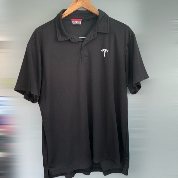 Tesla Black Polo Black Shirt for Men - Picture 1 of 4